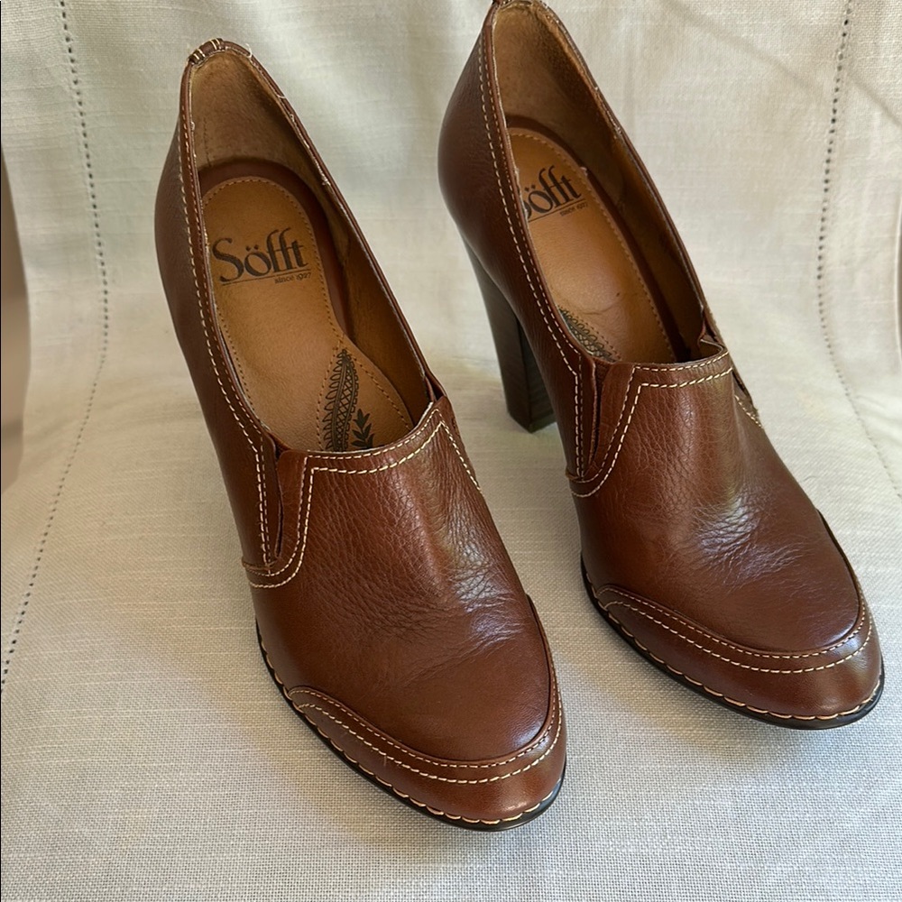 Sofft Women's Brown Leather Heels